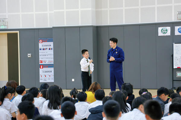 “消防安全”主题集会,南通惠立学校